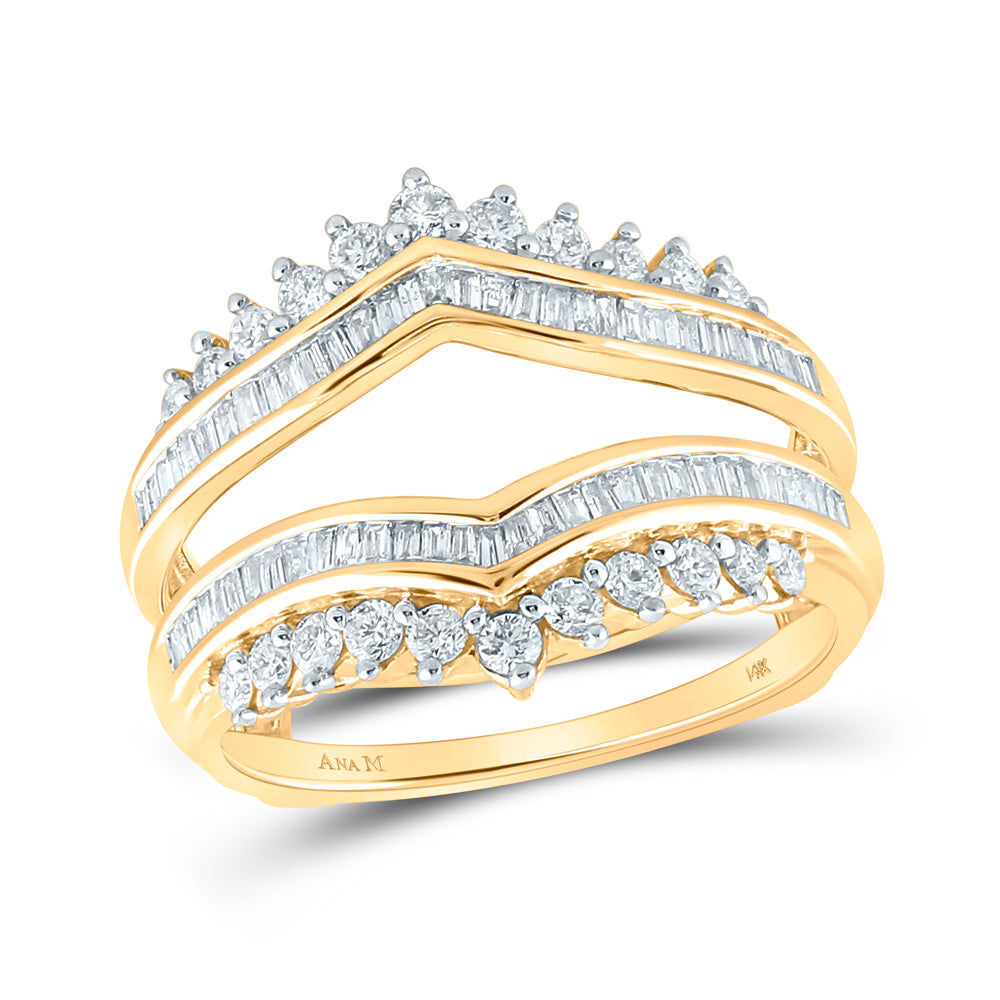 14KT Yellow Gold 1/6 CTW diamond ring guard – Paramount Jewelers LLC