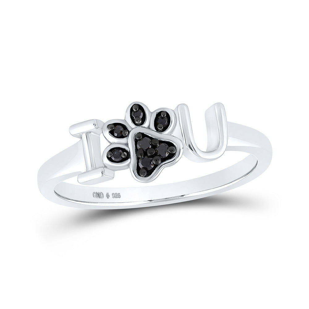 Stg Silver Paw Print 'Best Friends' Ring – Everson Jewellers
