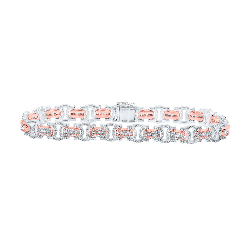 Macy's Men's Diamond Cluster Watch Link Bracelet (1 ct. t.w.) in 10k Gold -  Macy's