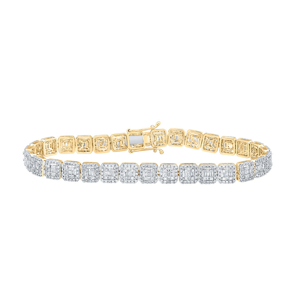 Tennis Bracelet Men Jewelry | Zircon Mens Tennis Bracelet | Baguette  Bracelet Jewelry - Bracelets - Aliexpress