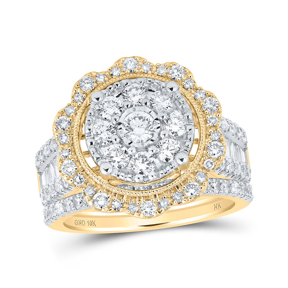 18ct White Gold 0.50ct Diamond Bridal Ring Set