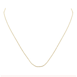 10kt Yellow Gold 18-inch Rope Chain with Spring-ring Closure