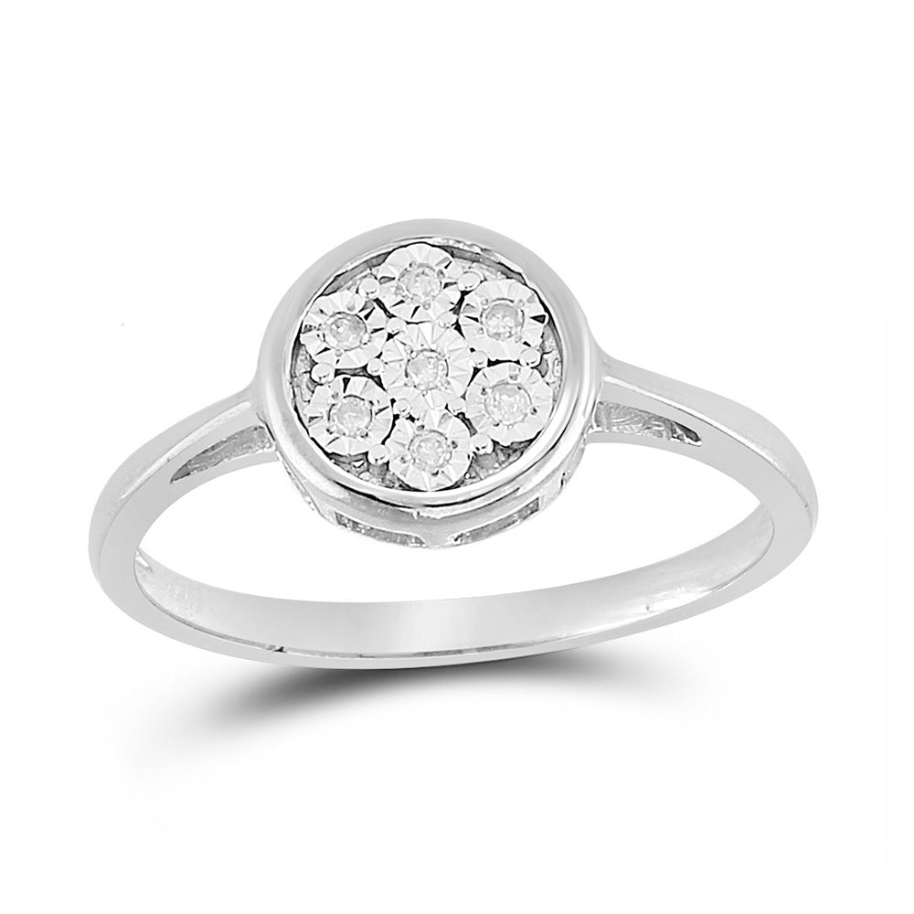 10K White & Rose Gold 1/4 Ct Diamond Fashion Ring | Jensen Jewelers